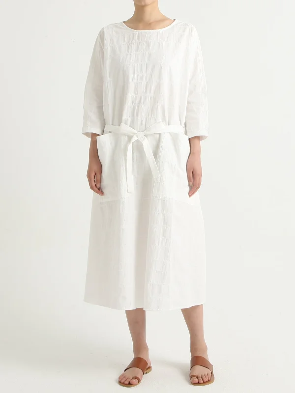 Waistbelt Summer Cotton Casual Loose Dress Tunic Top Casual