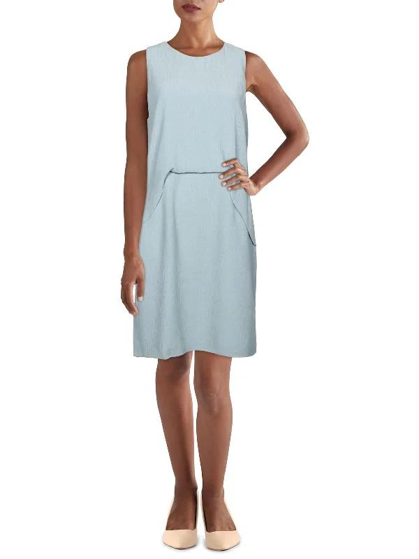 Womens Cape Knee Midi Dress Tunics Trendy modern
