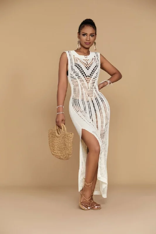 Solid color long sweater crochet cover up Oversized Loose Flowy