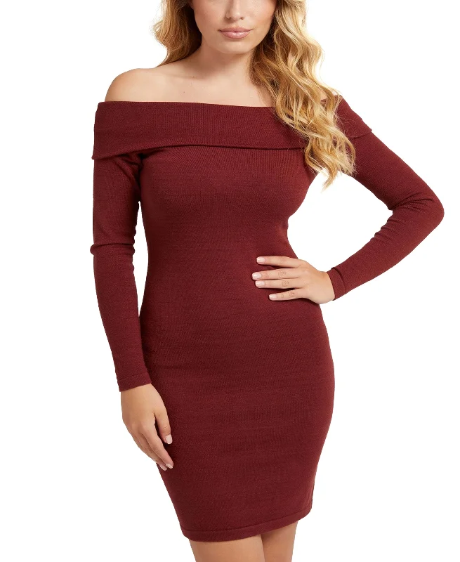 Guess Ines Sweater Dress Sequined Glittery Shiny