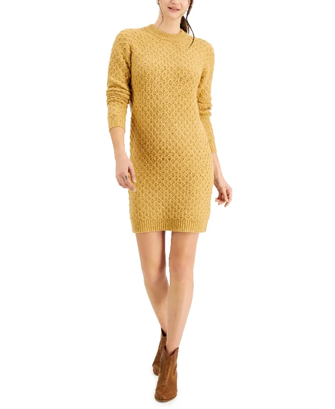 Style & Co Textured Sweater Dress Lightweight Heavyweight Midweight