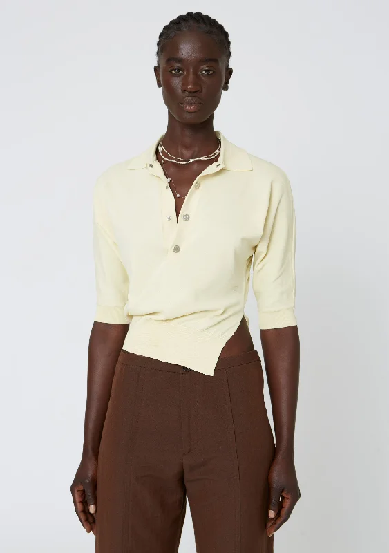 Twist Sweater - Yellow Graphic Sweater Embroidered Appliqued