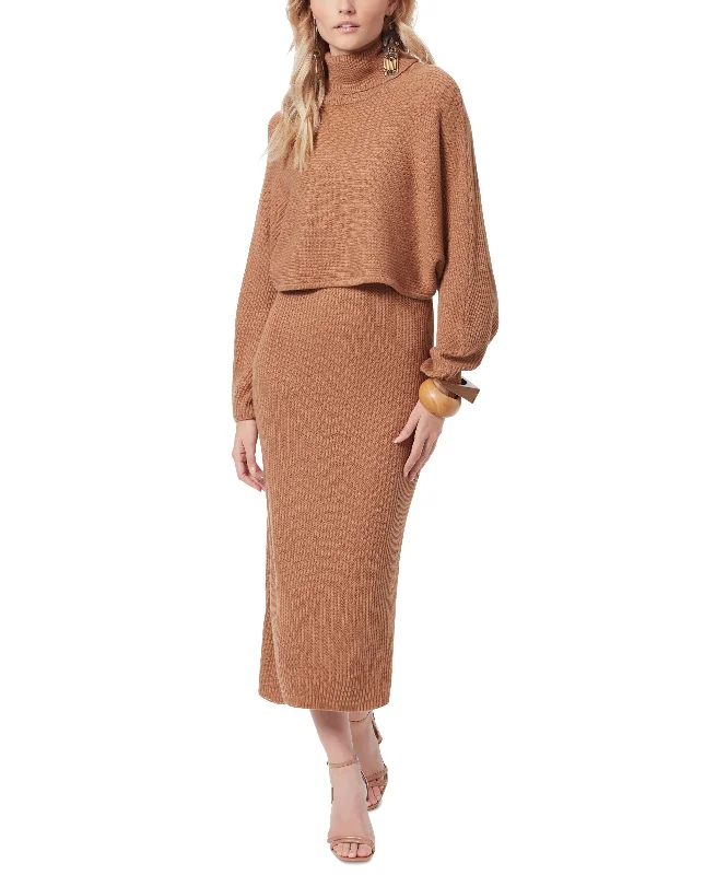 Women's Aralyn Sweater Dress & Turtleneck Topper 2-Pc. Set Collared Crew Neck Turtle Neck Women's Aralyn Sweater Dress & Turtleneck Topper 2-Pc. Set Collared Crew Neck Turtle Neck