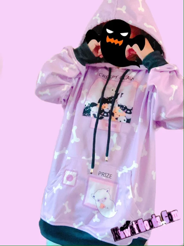 Creepy Claw Machine Hoodie Sweater (Made to Order) Open Front Closed Front Wrap Front Creepy Claw Machine Hoodie Sweater (Made to Order) Open Front Closed Front Wrap Front