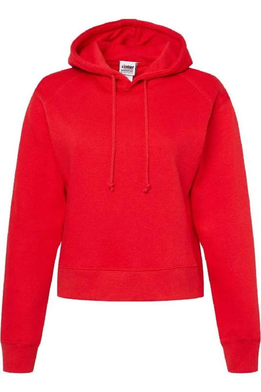 Badger Women´s Crop Hooded Sweatshirt Hoodie with Lining Warm Insulated