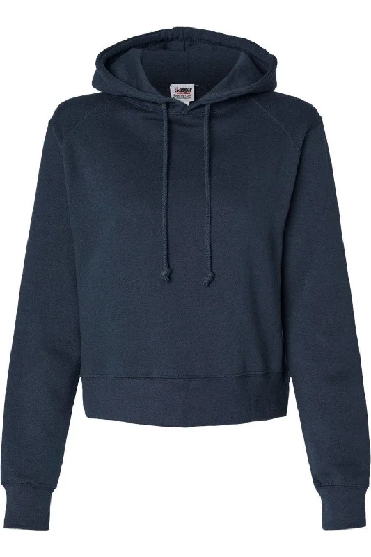 Badger Women´s Crop Hooded Sweatshirt Hoodie with Fur Luxurious Winter