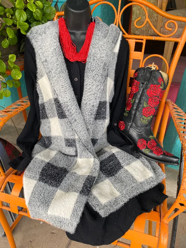 Vest Charlie Paige Hoodie Black/Gray Hoodie with Raw Hem Edgy Unfinished