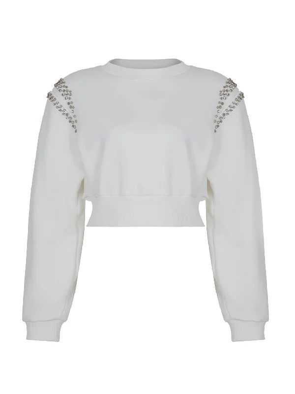 Crop Sweatshirt Oversized Hoodie Comfort Casual