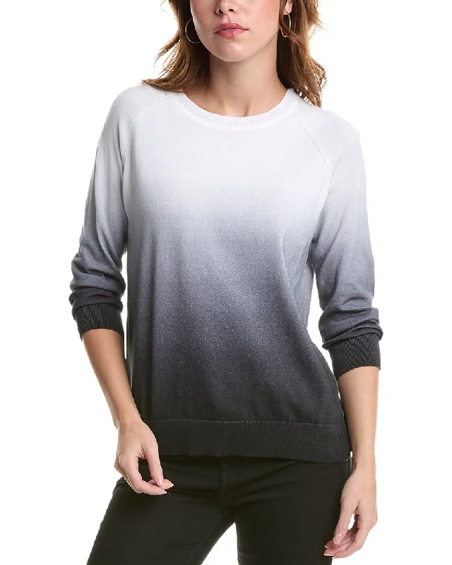 Edinburgh Knitwear Ombre Sweatshirt Hoodie with Hood Adjustable Protection
