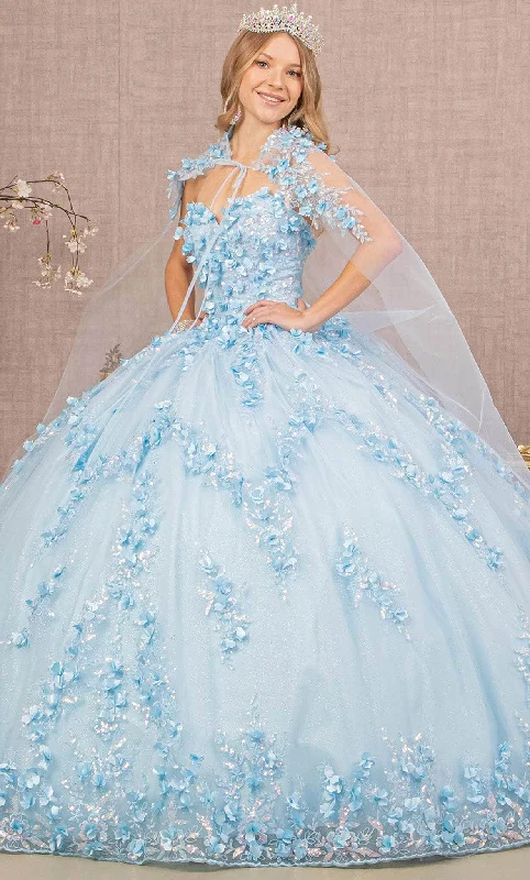 Elizabeth K GL3103 - Cape Ballgown Tunics Solid Classic