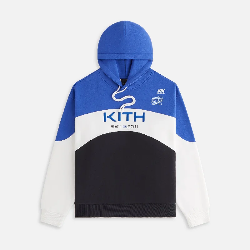 Kith Women Maverick Panelled Hoodie - Black Hoodie with Mesh Breathable Sporty