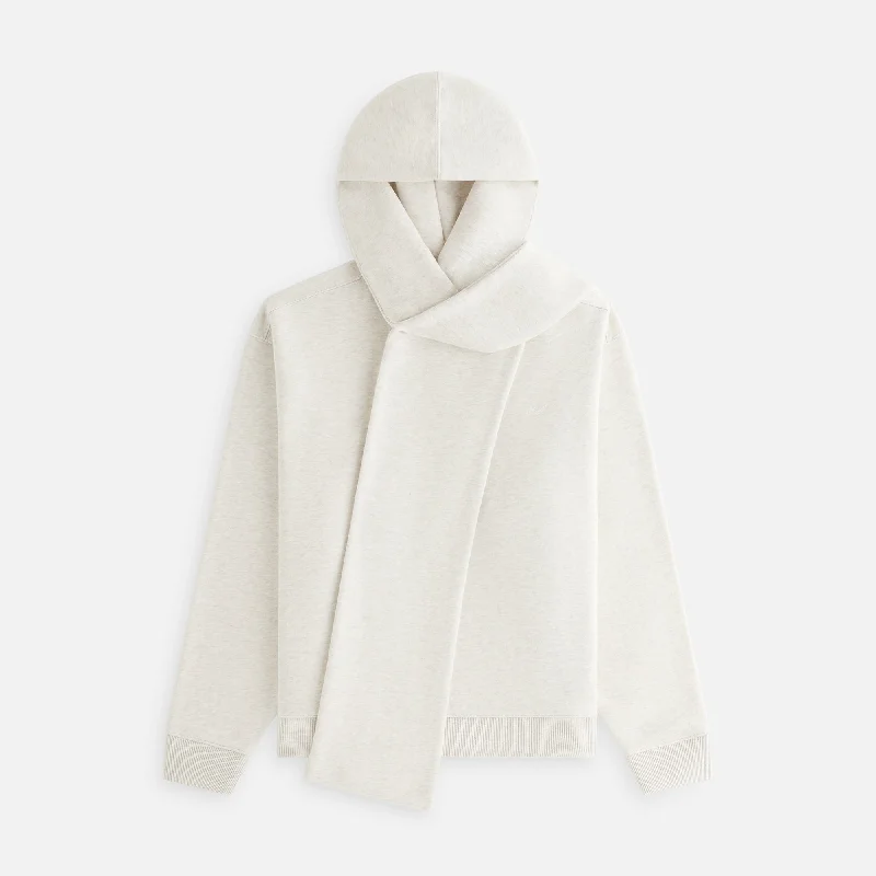 Kith Women Sedo Scarf Hoodie - Sandy Heather Hoodie with Earth Tones Natural Calm