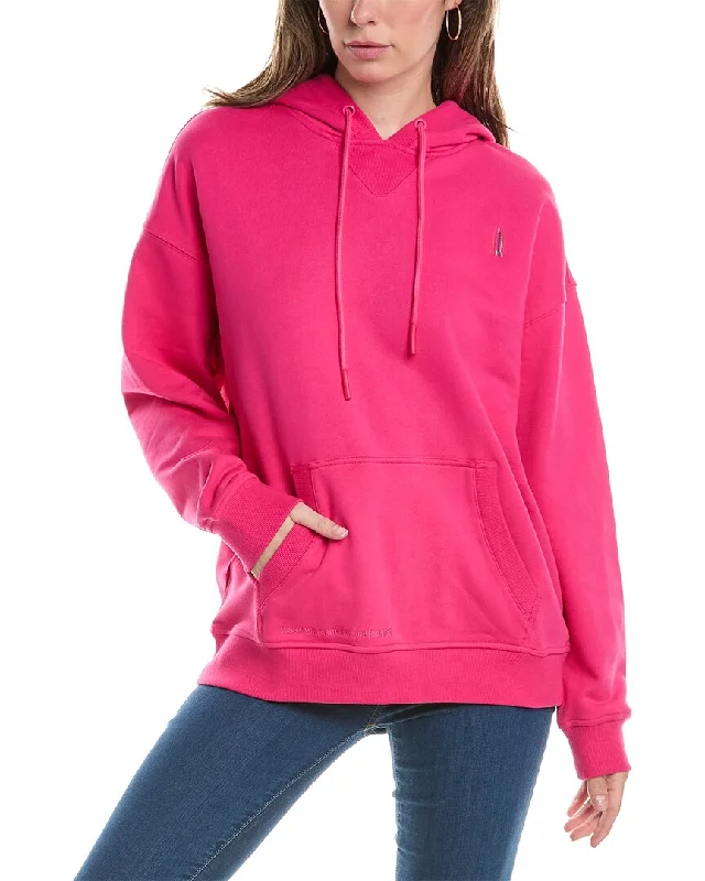 Terez Hoodie Hoodie with Hem Frayed Vintage Worn