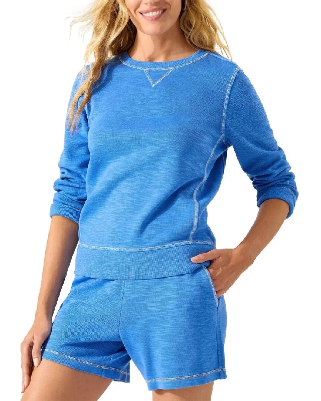 Tommy Bahama Tobago Bay Sweatshirt Hoodie with Hem Detail Decorative Unique