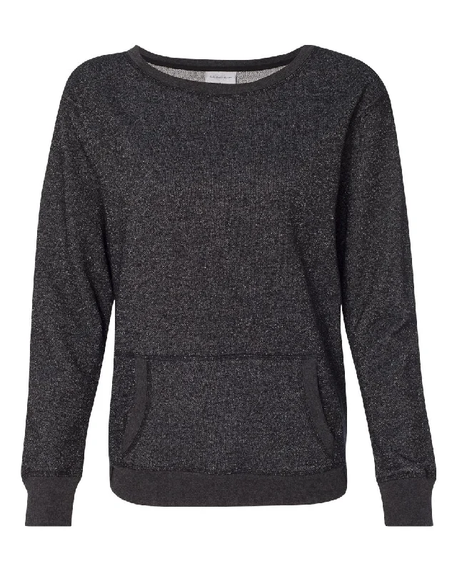 Women’s Glitter French Terry Sweatshirt Hoodie with Magnetic Closure Innovative Modern Women’s Glitter French Terry Sweatshirt Hoodie with Magnetic Closure Innovative Modern