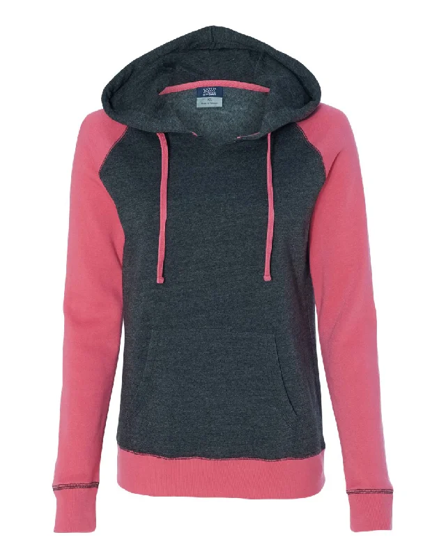 Women’s Harper Raglan Hooded Sweatshirt Hoodie with Crew Neck Simple Timeless