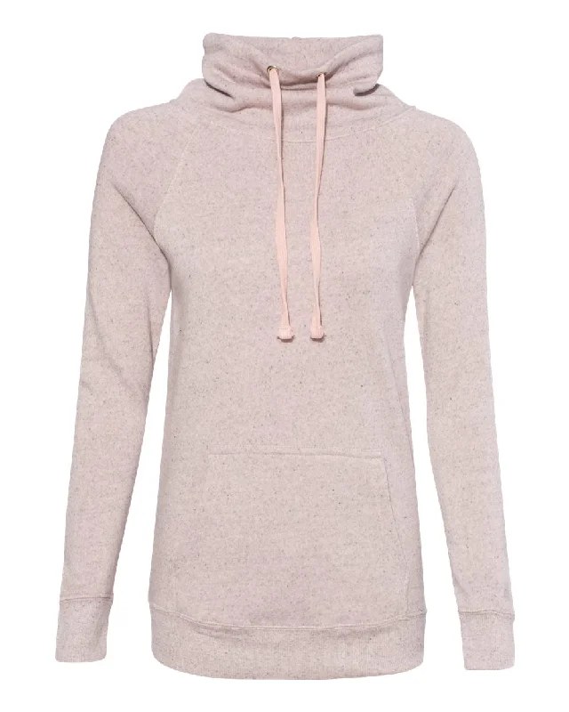 Women’s Space-Dyed Cowl Neck Sweatshirt Hoodie with Reflective Safety Nightwear