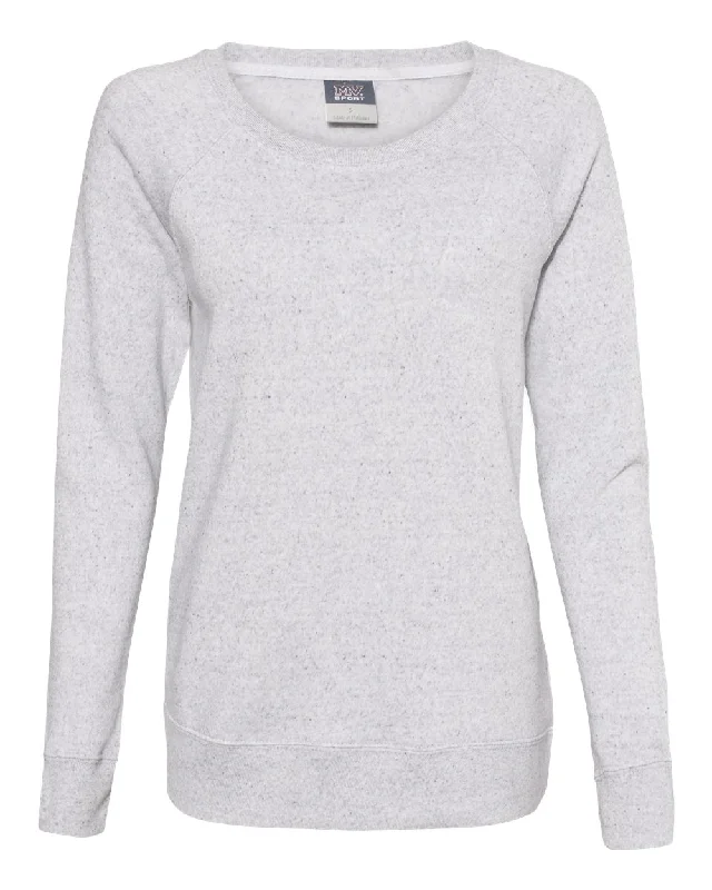 Women’s Space-Dyed Sweatshirt Hoodie with Tied Waist Feminine Flattering