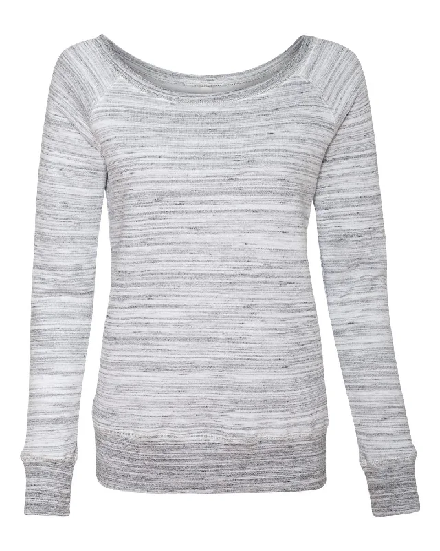 Women’s Sponge Fleece Wide Neck Sweatshirt Hoodie with Half-Zip Sporty Casual