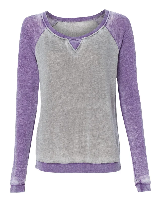 Women’s Zen Fleece Raglan Sweatshirt Hoodie with Full-Zip Functional Layering