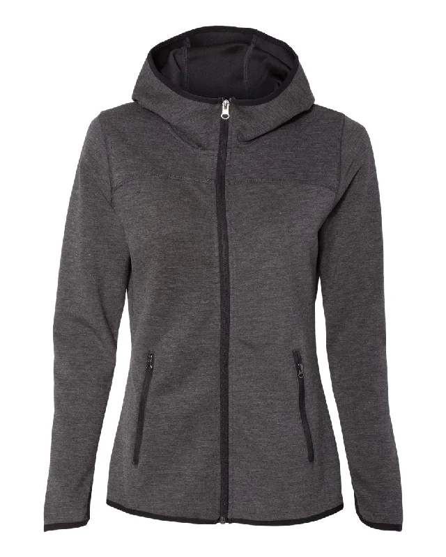 Women's HeatLast Fleece Tech Full-Zip Hooded Sweatshirt Hoodie with Applique Textured Unique Women's HeatLast Fleece Tech Full-Zip Hooded Sweatshirt Hoodie with Applique Textured Unique