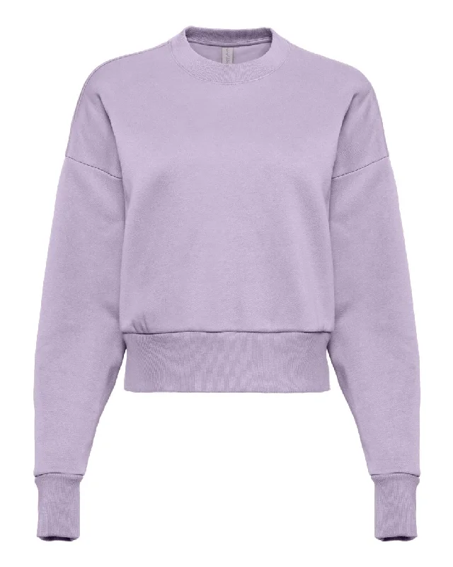 Women's Heavyweight Crewneck Sweatshirt Hoodie with Puffed Sleeves Voluminous Trendy Women's Heavyweight Crewneck Sweatshirt Hoodie with Puffed Sleeves Voluminous Trendy