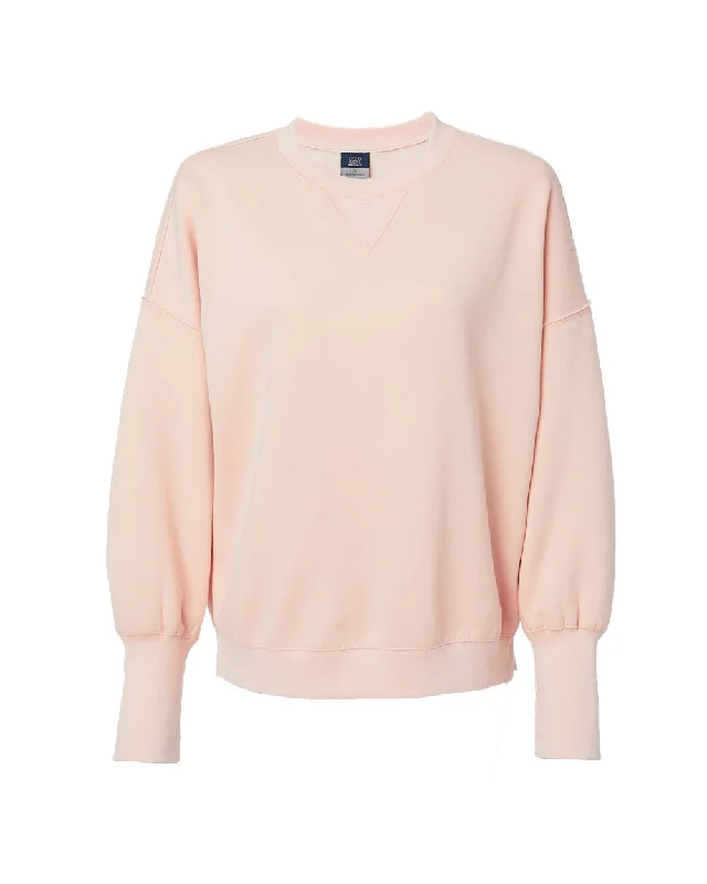Women's Sueded Fleece Crewneck Sweatshirt Hoodie with Zipper Placket Modern Functional Women's Sueded Fleece Crewneck Sweatshirt Hoodie with Zipper Placket Modern Functional