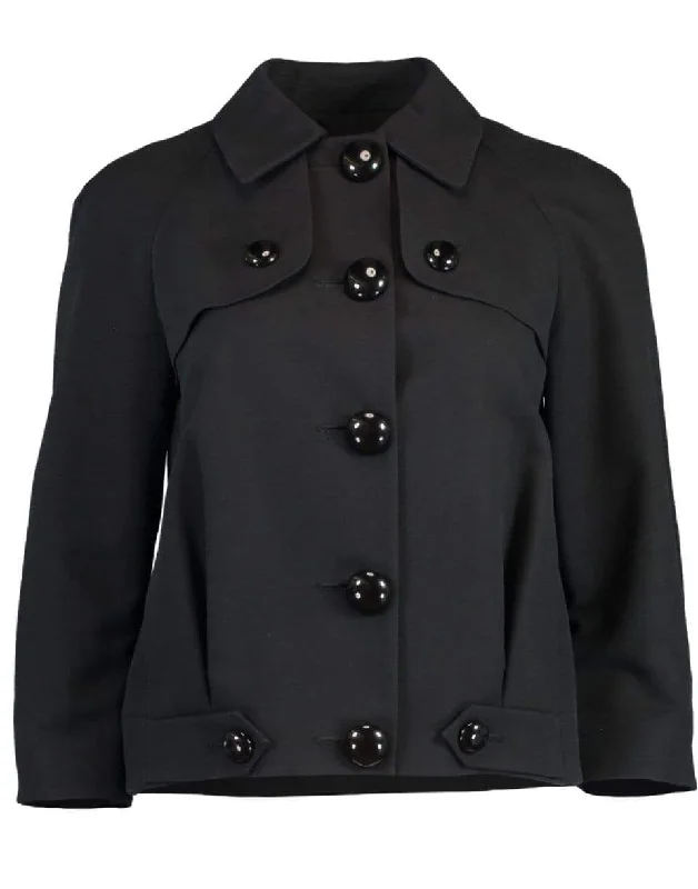 Barrelback Jacket Snapped Jacket Toggled Jacket Drawstring Jacket