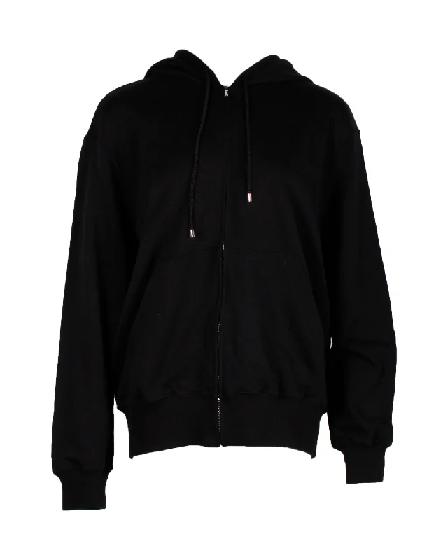 Chanel Graphic Hoodie in Black Cotton Hoodie with Tie-Dye Psychedelic Retro
