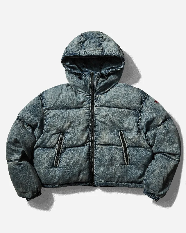 Women's Cropped Hooded Denim Puffer Jacket Blue Mesh Jacket Canvas Jacket Denim Jacket Women's Cropped Hooded Denim Puffer Jacket Blue Mesh Jacket Canvas Jacket Denim Jacket