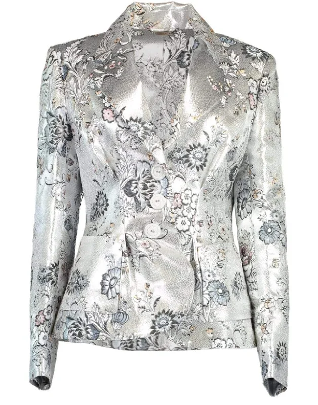 Ernest Floral Jacquard Jacket Anorak Shell Jacket Lightweight Jacket