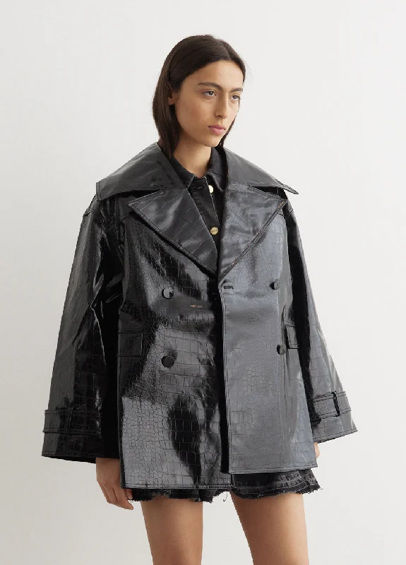 Future Coated Double Breasted Midi Jacket Rayon Fabric Velvet Fabric Corduroy Fabric Future Coated Double Breasted Midi Jacket Rayon Fabric Velvet Fabric Corduroy Fabric