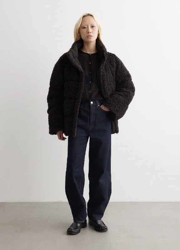 Gaia Sherpa Puffer Jacket Jersey Jacket Tulle Jacket Batik Jacket