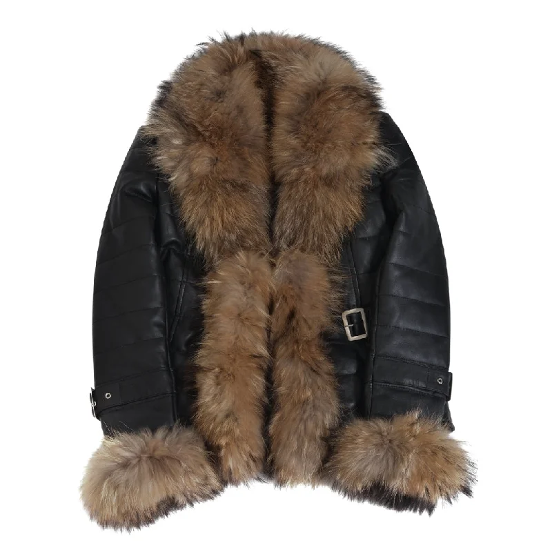 Jami black winter jacket with real fur trim Elasticated Jacket Padded Jacket Insulated Jacket Jami black winter jacket with real fur trim Elasticated Jacket Padded Jacket Insulated Jacket