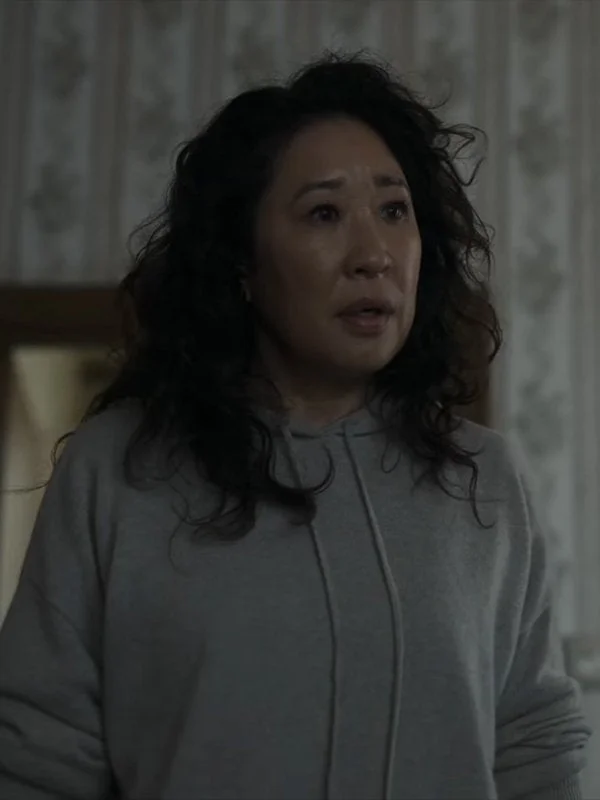 Killing Eve S04 Eve Polastri Hoodie Hoodie with Button Placket Classic Preppy