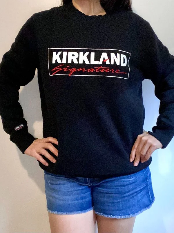 Kirkland Signature Sweatshirt Cotton Hoodie Fleece Lining Warmth
