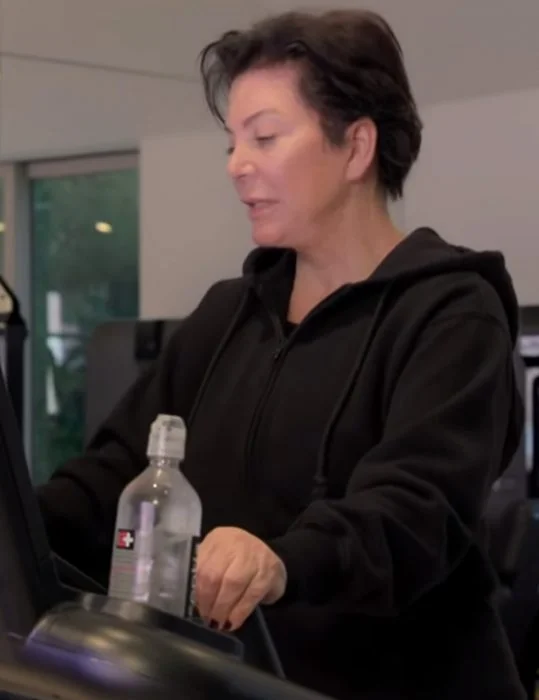 Kris Jenner The Kardashians 2022 Black Hoodie and Tracksuit Hoodie with Crew Neck Simple Timeless Kris Jenner The Kardashians 2022 Black Hoodie and Tracksuit Hoodie with Crew Neck Simple Timeless