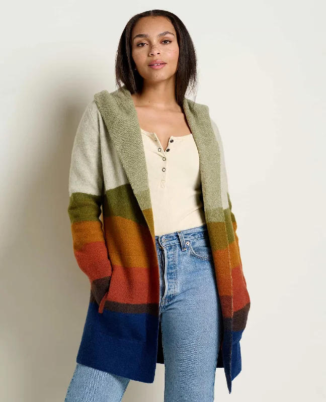 Merino Heartfelt Hoodie Hoodie with Raw Hem Edgy Unfinished