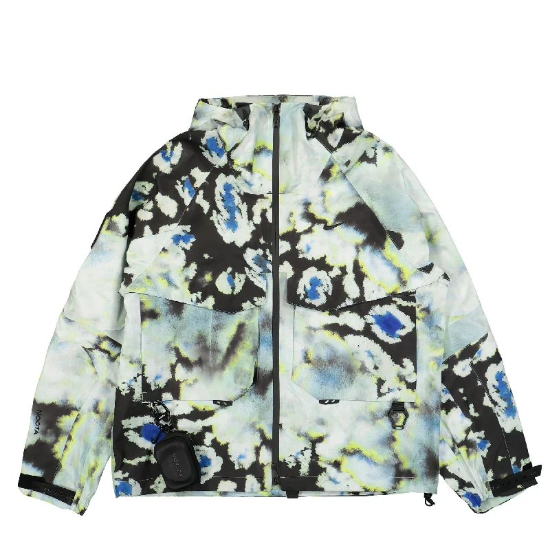Opal Hooded Jacket Denim Fabric Leather Fabric Suede Fabric