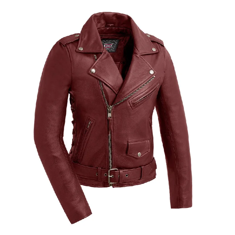 Popstar - Women's  Motorcycle Leather Jacket Cotton Jacket Linen Jacket Terry Jacket