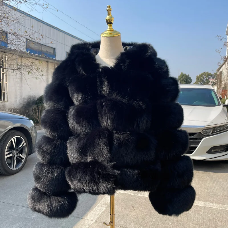 QIUCHEN-QC8143 arrival thick fur coat real fox fur jacket with hood stand collar outfit hoodies plus size coats fo Hoodie with Belted Waist Structured Tailored QIUCHEN-QC8143 arrival thick fur coat real fox fur jacket with hood stand collar outfit hoodies plus size coats fo Hoodie with Belted Waist Structured Tailored