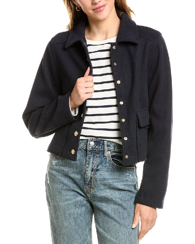 REVERIEE Jacket Knit Fabric Woven Fabric Fleece Fabric