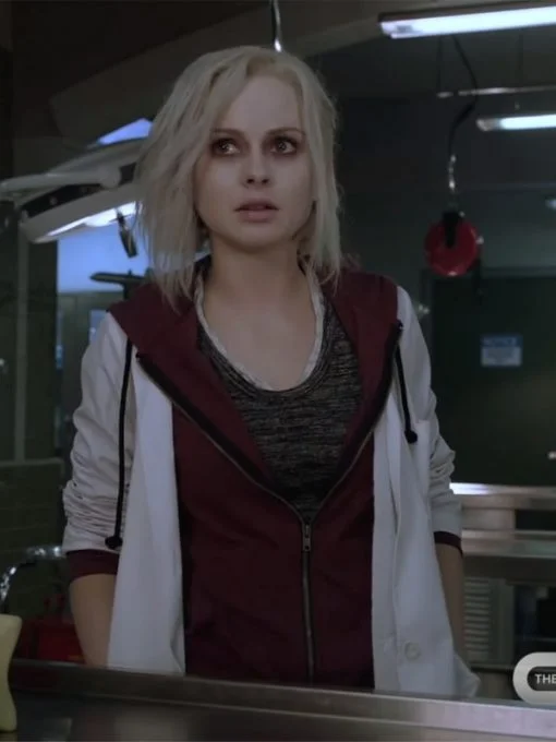 Rose McIver iZombie Hoodie Hoodie with Distressed Vintage Worn