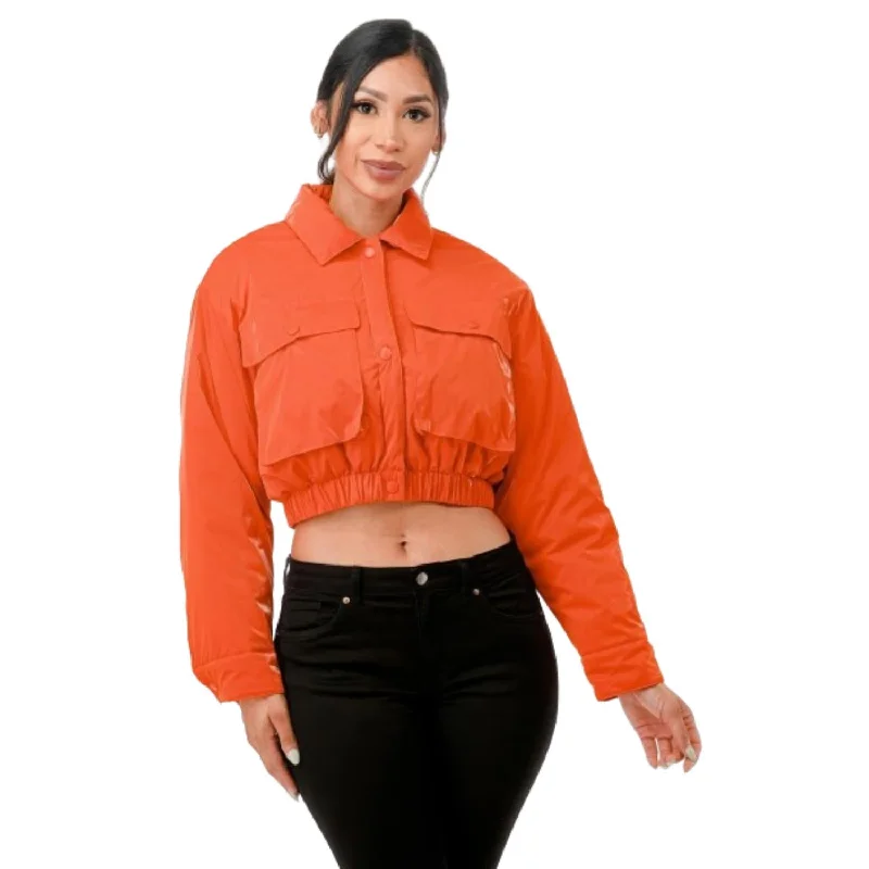 Shiny Puffer Bomber Jacket Denim Jacket Leather Jacket Suede Jacket