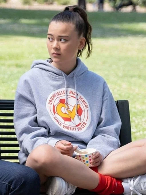 Shrinking Lukita Maxwell Grey Hoodie Hoodie with Typography Text Message