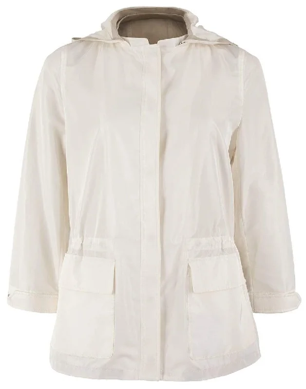 Silk Taffeta Jacket Zippered Front Buttoned Front Snap Front
