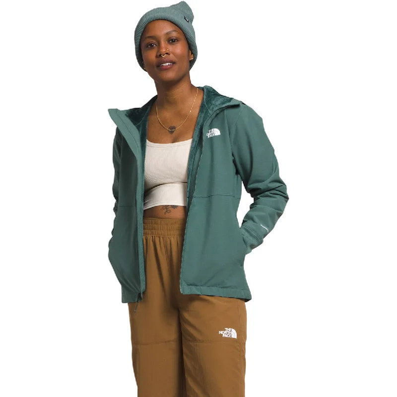 Women's Shelbe Raschel Hoodie Hoodie with Front Slit Layering Stylish