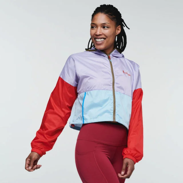 Women's Teca Crop Jacket Hooded Jacket Caped Jacket Shawl Collar Jacket