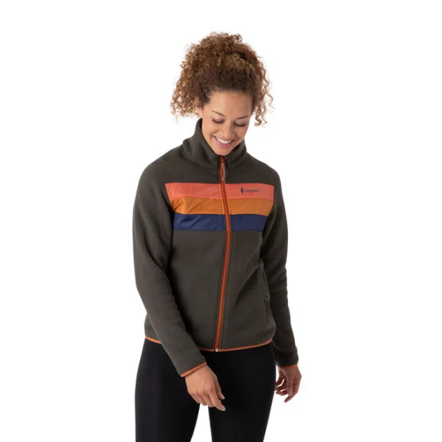 Women's Teca Fleece Full-Zip Jacket Stand-Up Collar Roll-Neck Collar Turtle Neck