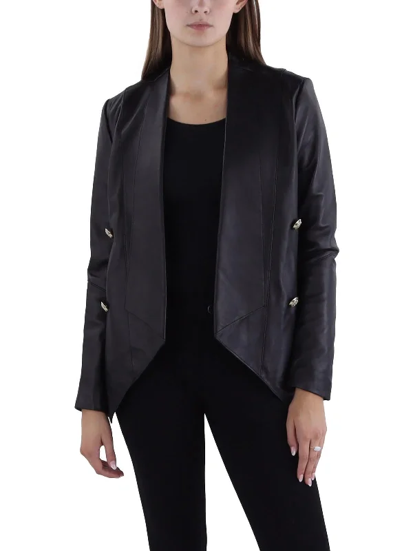 Womens Leather Asymmetric Leather Jacket Denim Jacket Leather Jacket Suede Jacket